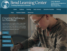 Tablet Screenshot of bendlearningcenter.com